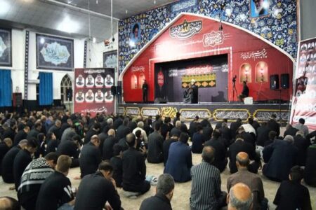 عزاداری پنجمین شب از ماه محرم در حسینیه ثارالله خرم‌‎آباد