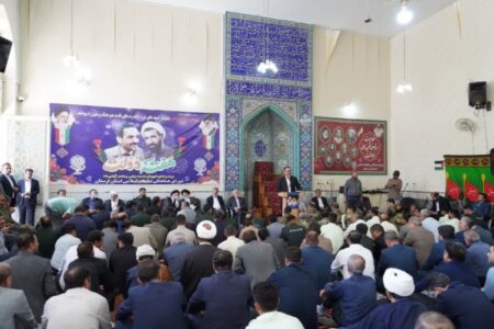 عکس | مراسم گرامیداشت شهدای هشتم شهریور در حوزه کمالیه خر‌م‌‎آباد