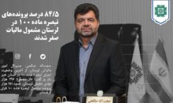 ۸۴/۵ درصد پرونده‌های تبصره ماده ۱۰۰ در لرستان مشمول مالیات صفر شدند