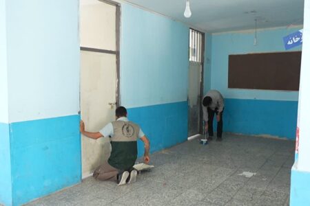 دست‌هایی که رنگ زندگی می‌پاشند / اجرای طرح شهید عجمیان